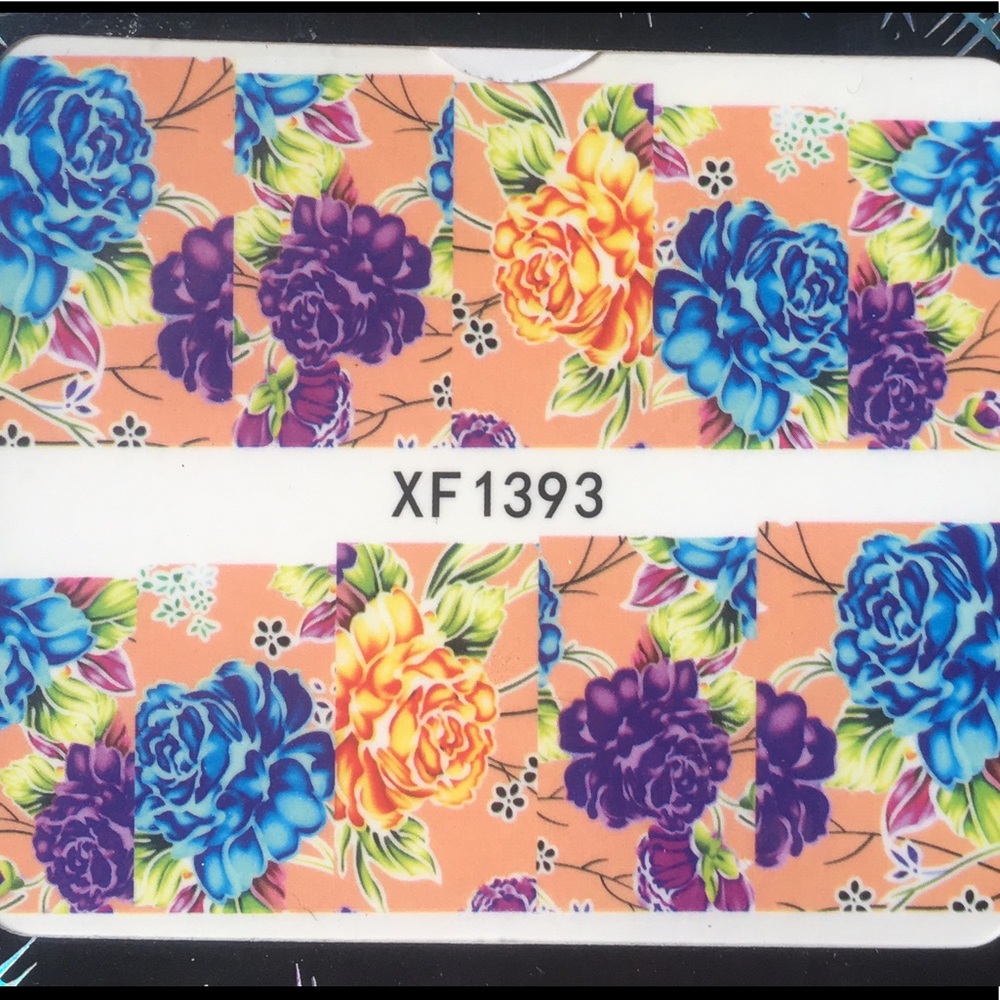 3 for $12 Nail Art Waterslide Tattoo Vintage Rose